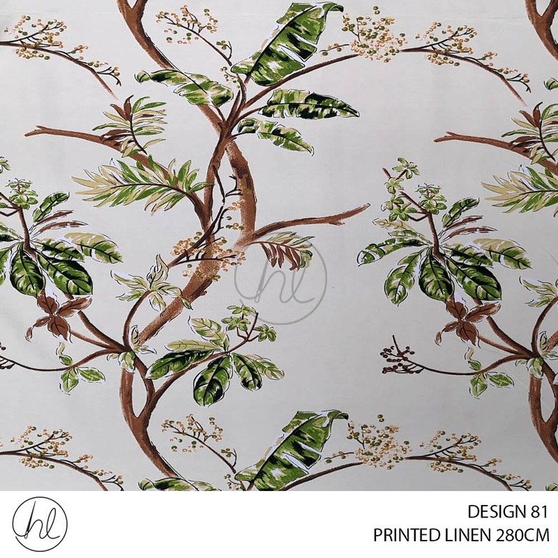 PRINTED FABRIC DESIGN 45 280CM PER M BUY 20M OR MORE FOR R69.99