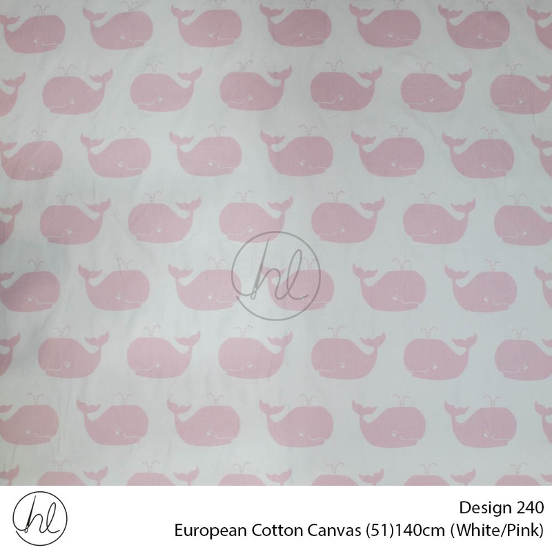 Prt Cotton Canvas Whale