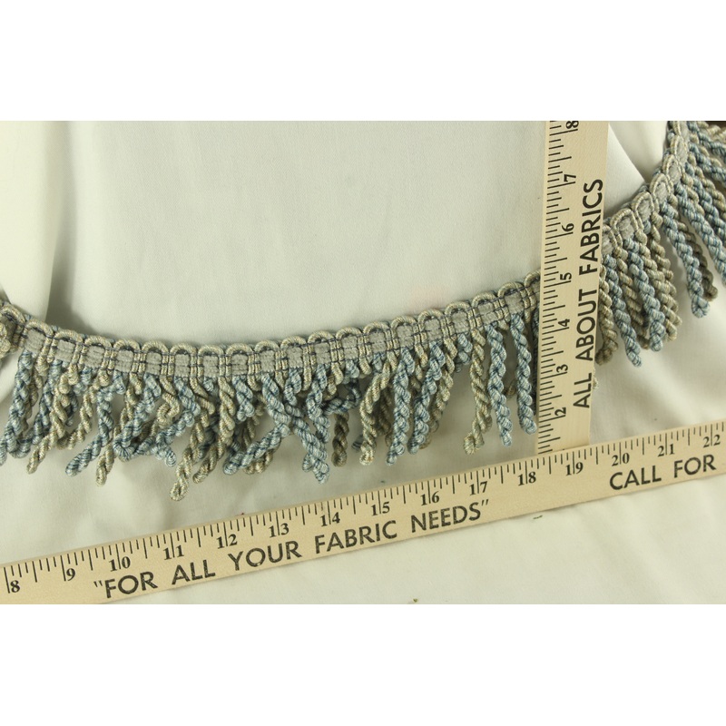 Brush Fringe Trim - 3.5" in Breezy Beach Blue