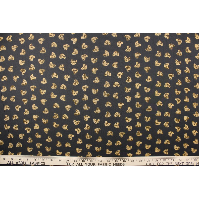 Chiffon Leopard Heart in Black