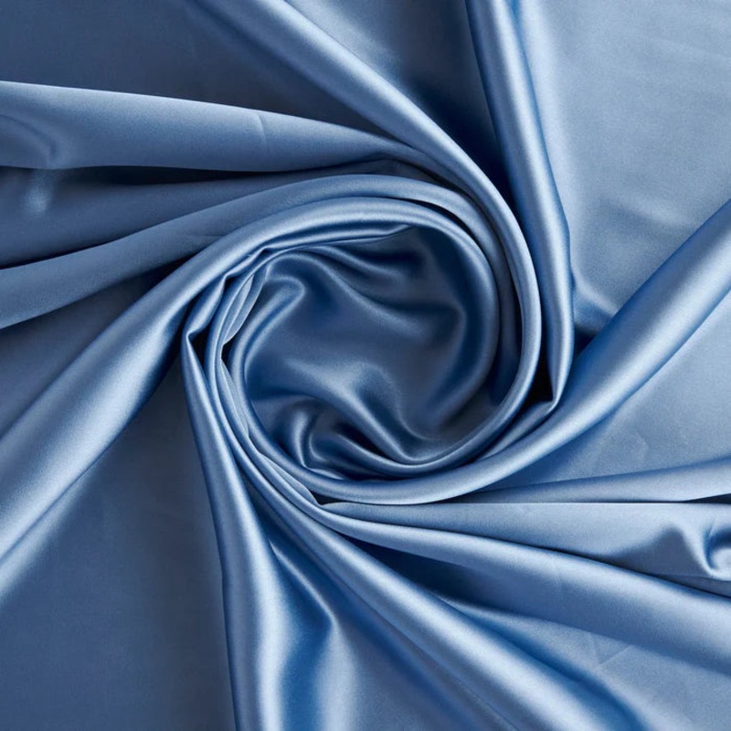 Crepe Satin in Periwinkle