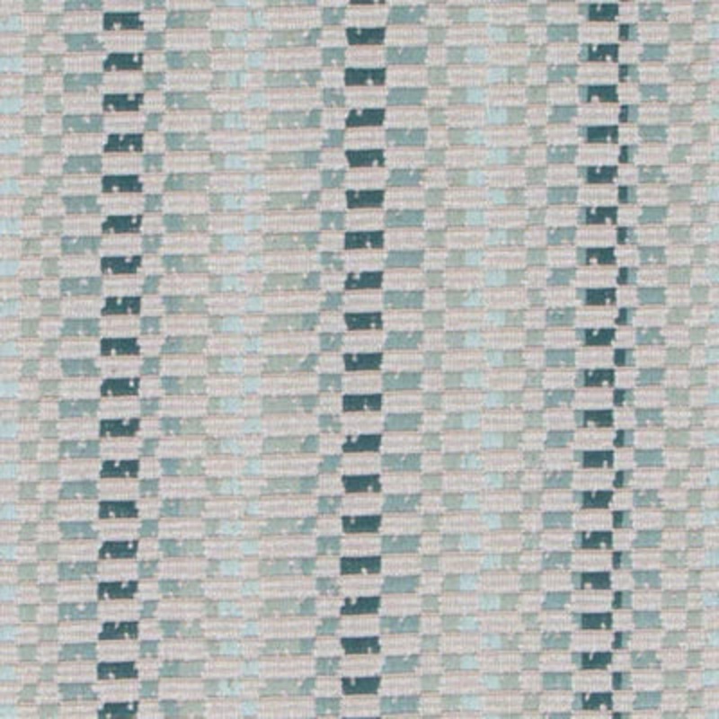 Duralee Woven Stripe Tapestry Fabric SU16385 in Teal