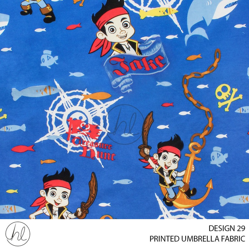 KIDDIES CURTAIN JAKE DESIGN 29 BLUE 235CM PER M