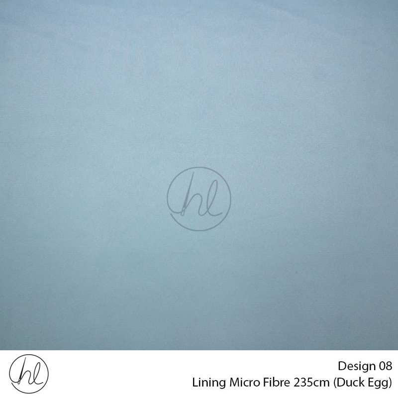 Microfibre Lining Design 08 Duck Egg 235cm Wide Per m