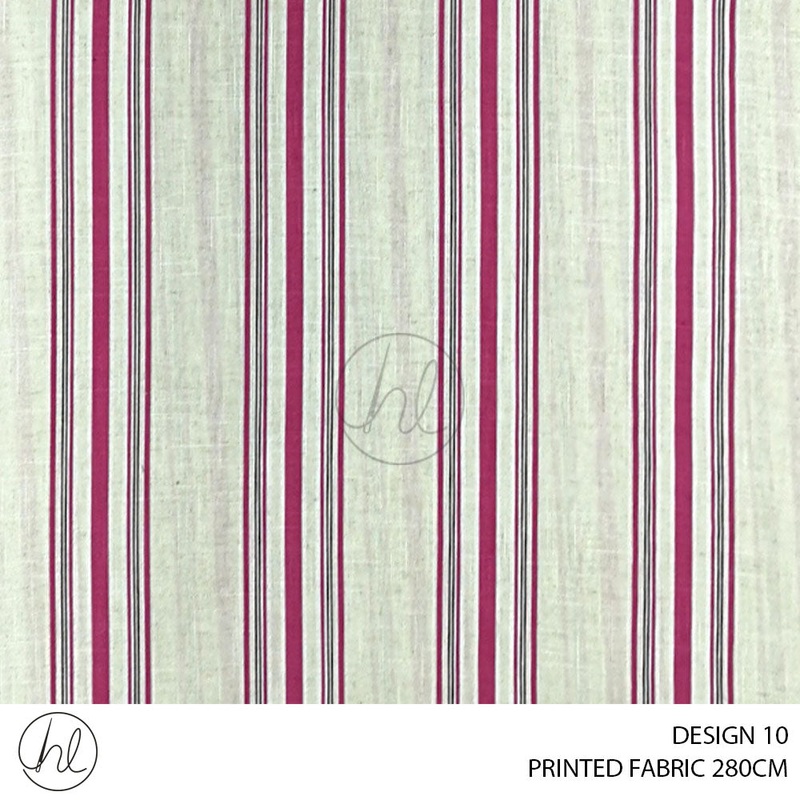 PRINTED FABRIC DESIGN 10 280CM PER M