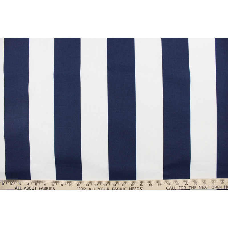 Richloom Solarium Cabana Stripe in Spa Navy