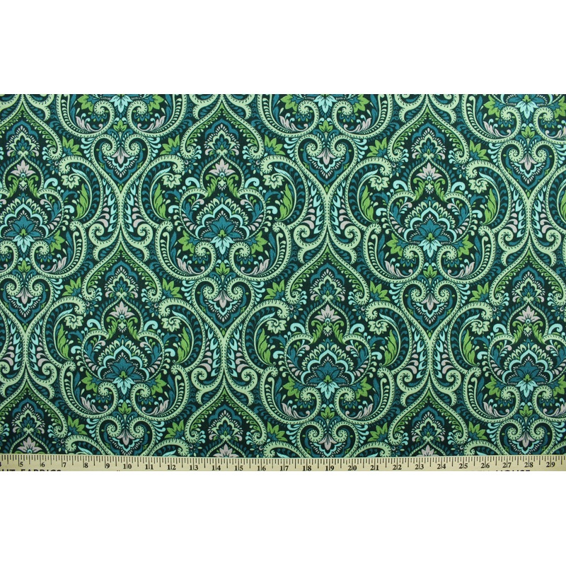 Richloom Solarium Parkview Outdoor Fabric in Emerald