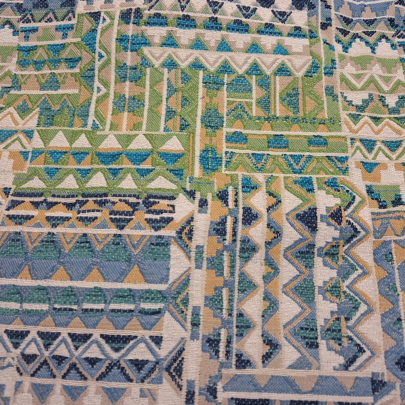 Robert Allen Espanola Tapestry Fabric in Aqua