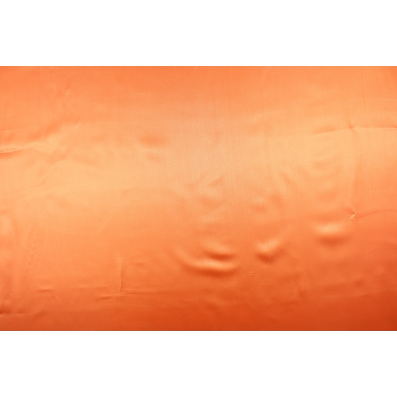 Bridal Satin Fabric in Orange