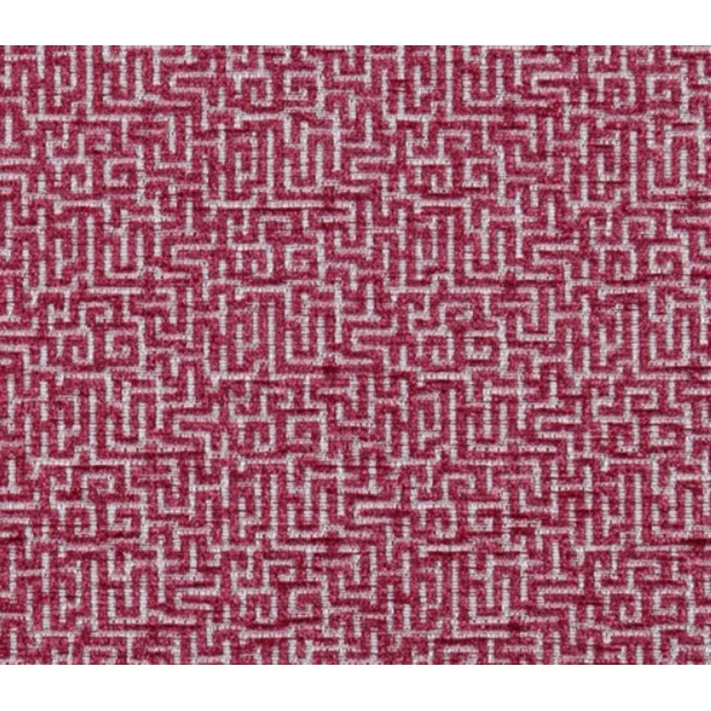 Covington Entangled Chenille Fabric in Cranberry