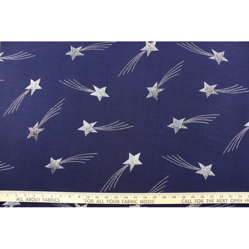Glittered Shooting Star in Navy