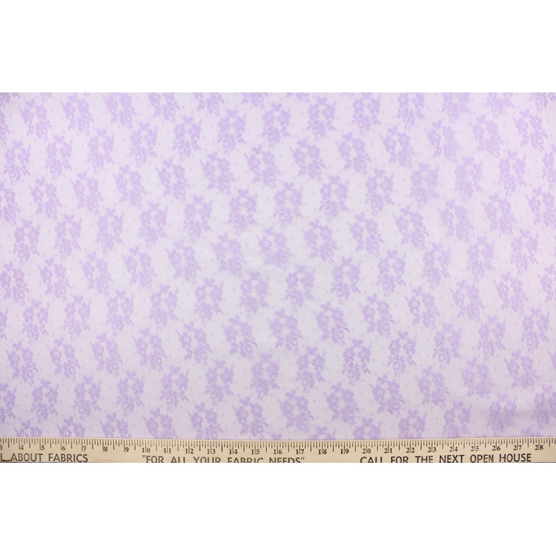 Lace Woven Small Floral in Purple