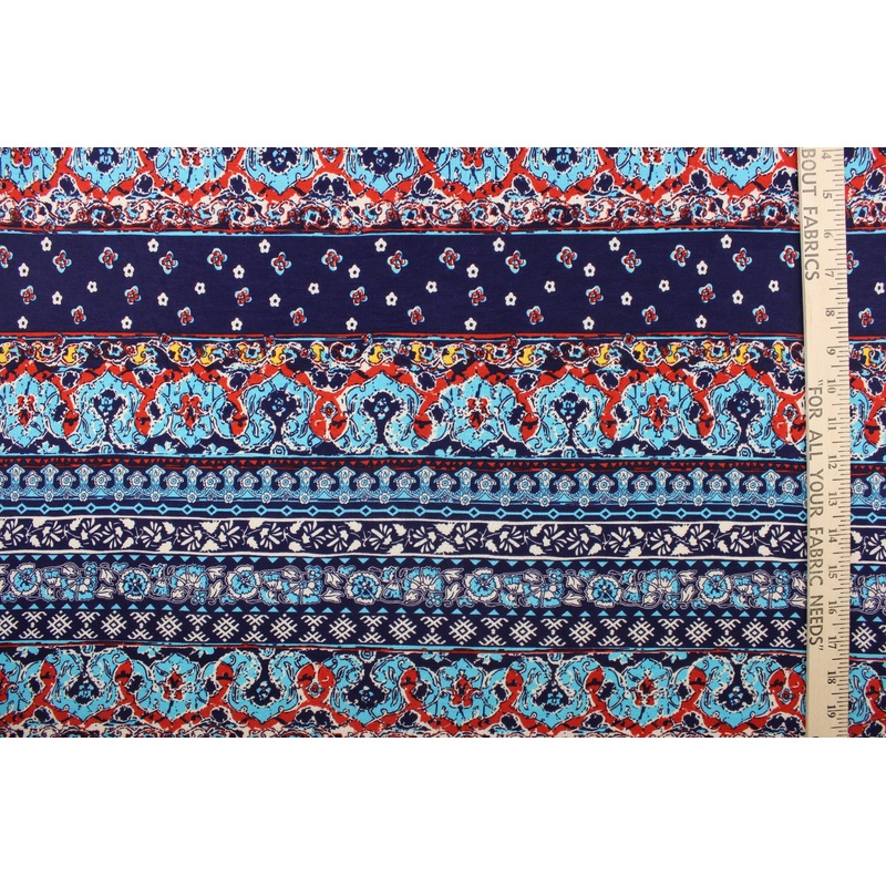 Lycra Blend Fabric in Aztec-Bohemian