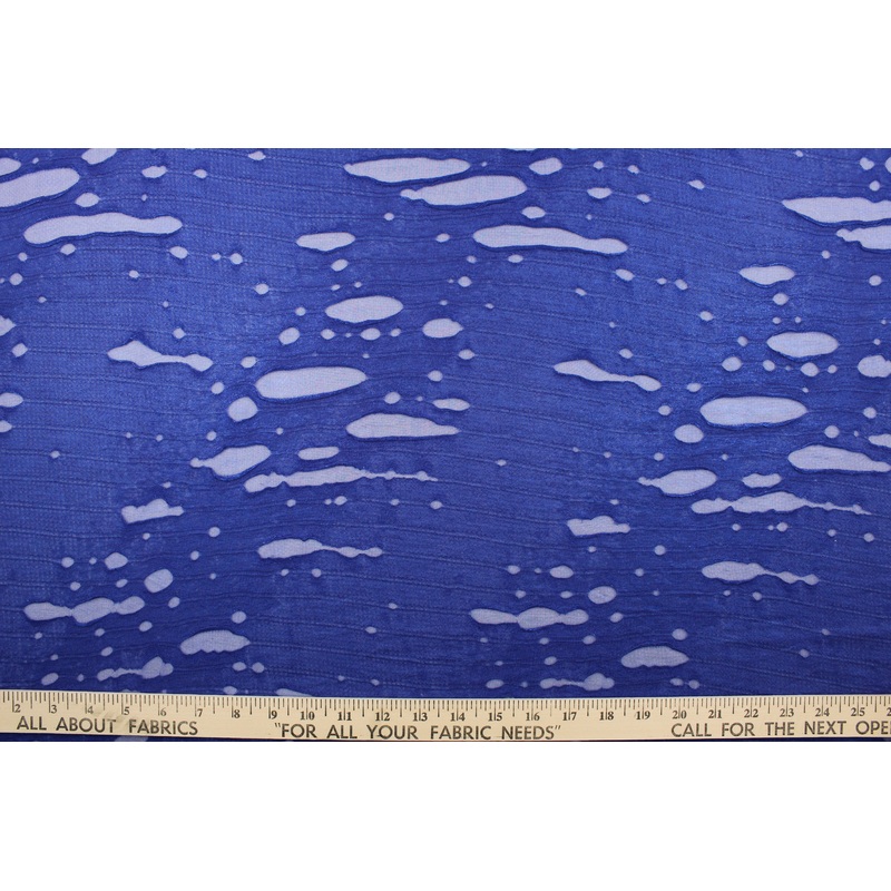 Lycra in Ocean Deep Blue Iridescent