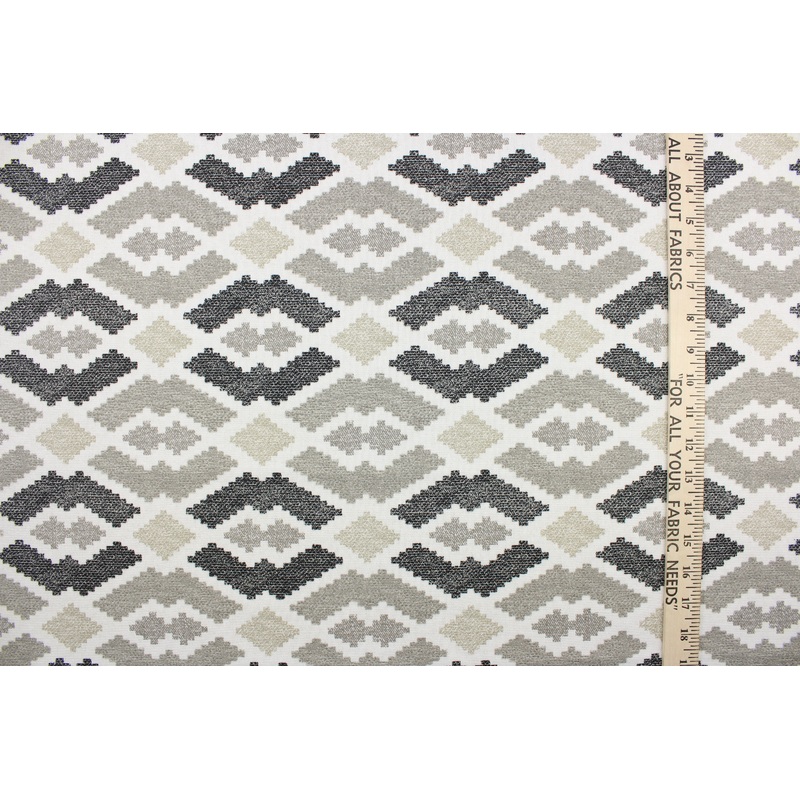 Richloom Bulwer Outdoor Fabric in Ebony