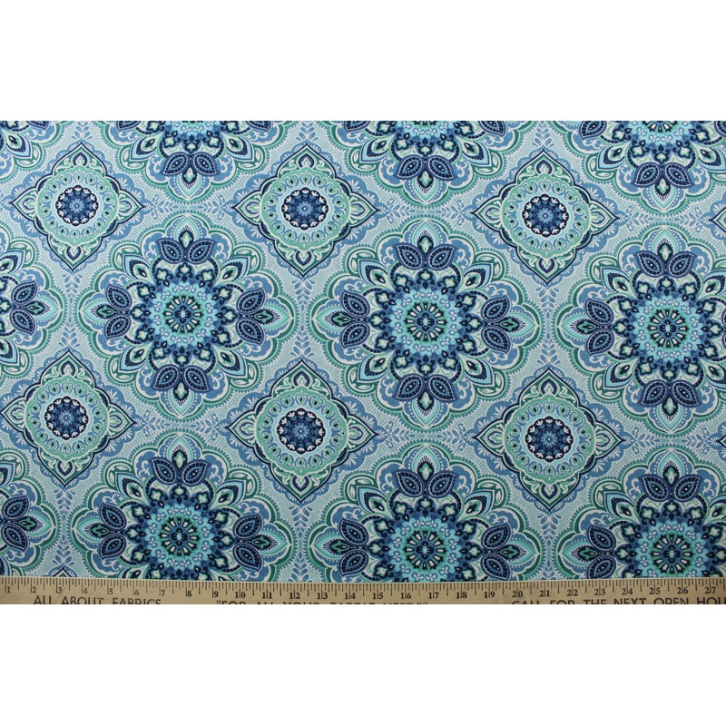 Richloom Solarium Outdoor Wampum in Capri