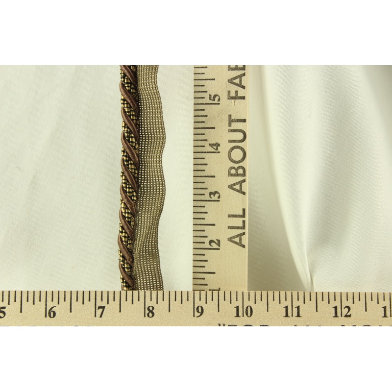 Richloom Twisted Lip Cord Trim -  5/16" in Hot Cocoa