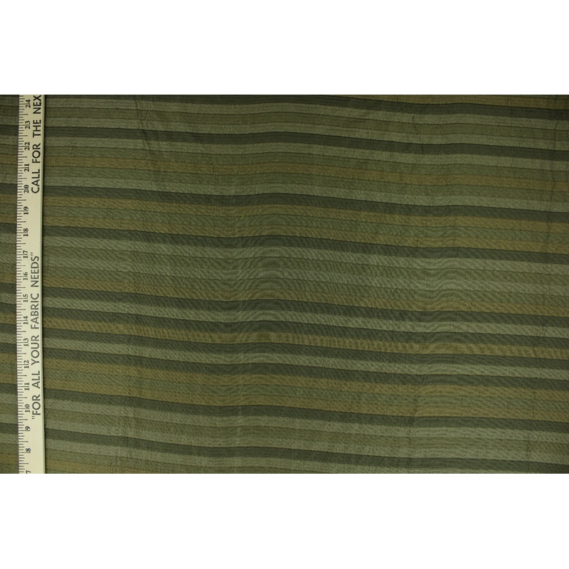 Striped Woven Yarn-Dyed Fabric in Sage