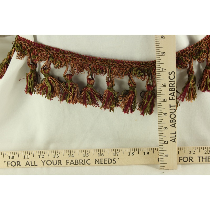 Blast of Burgundy Tassel  3.5"