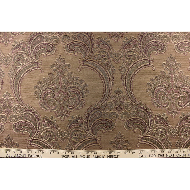 Carlisle Delightful Paisley Jacquard Fabric in Lavender