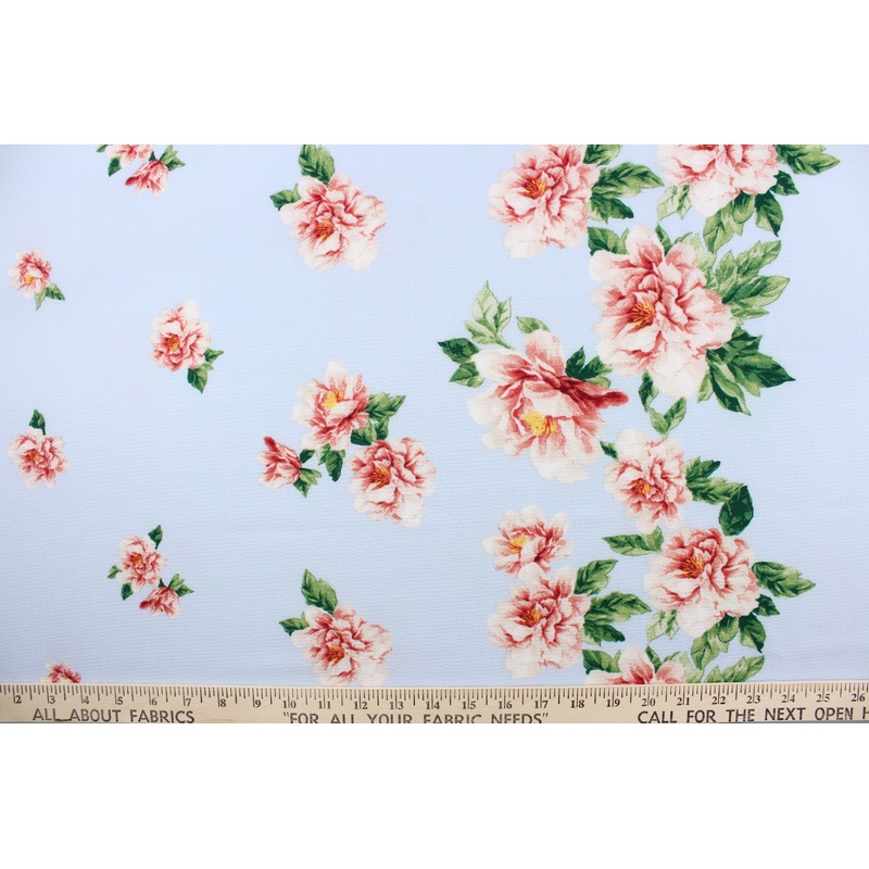 Georgette Spring Flower Periwinkle