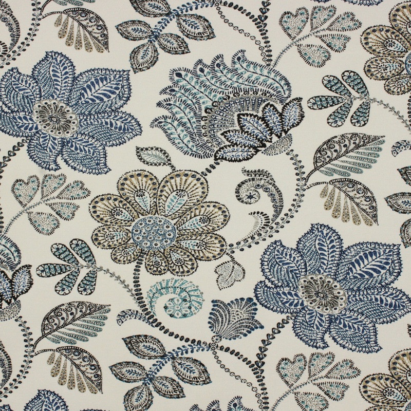 Richloom Solarium Busan Outdoor Fabric in Denim