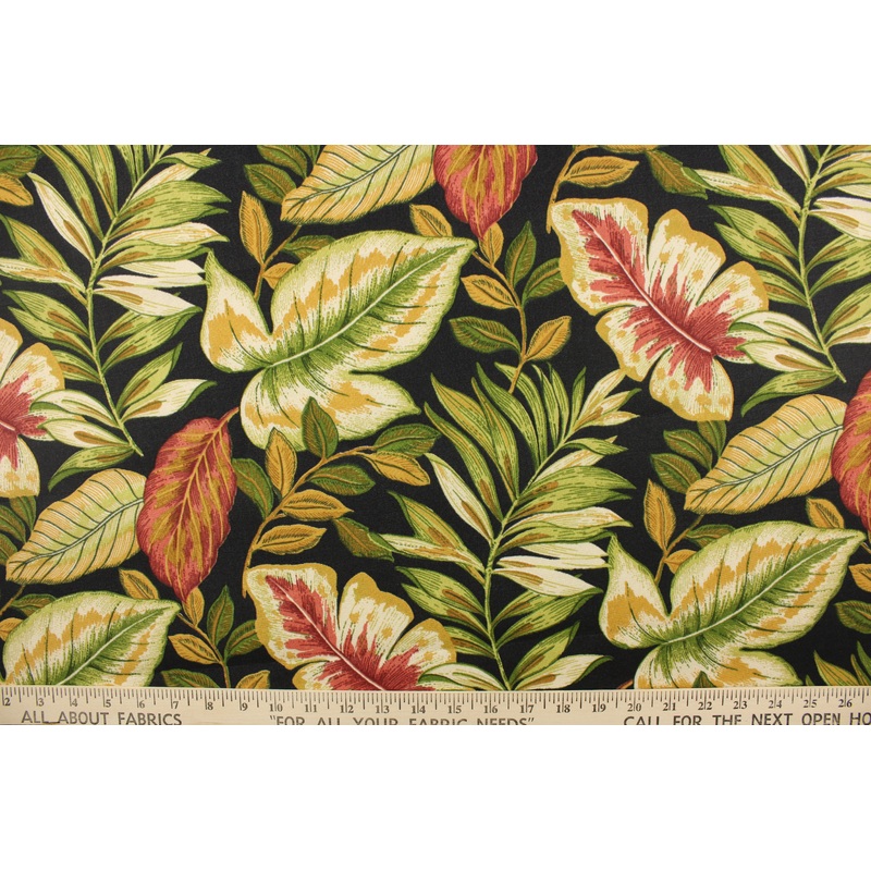 Richloom Twilight Leaves in Black
