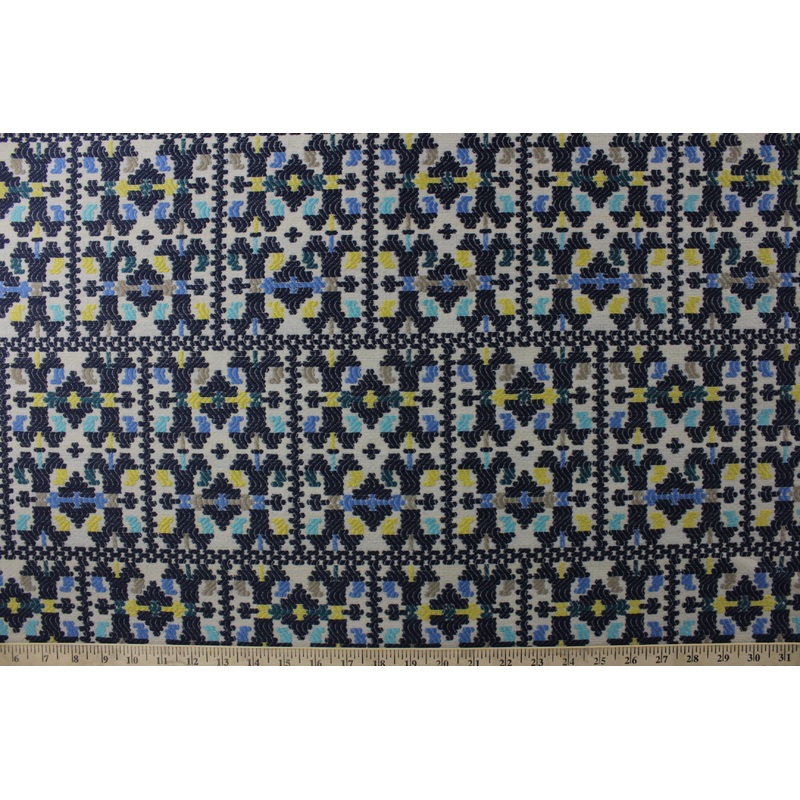 Robert Allen Festival Color Papel Picado Tapestry in Aqua