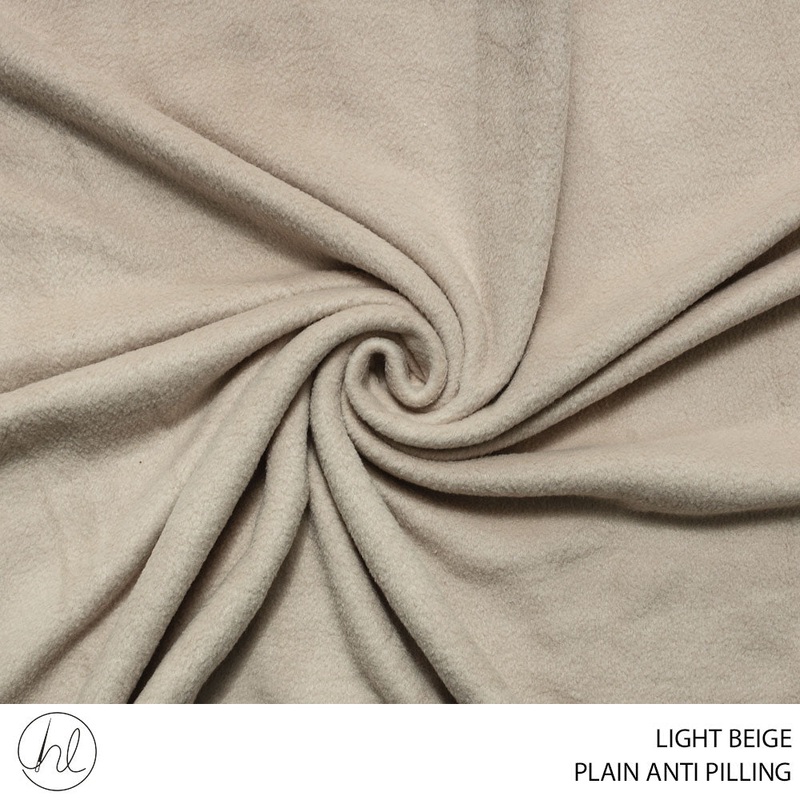 ANTI PILLING PLAIN 150CM L/BEIGE ROLL 001 PIECE