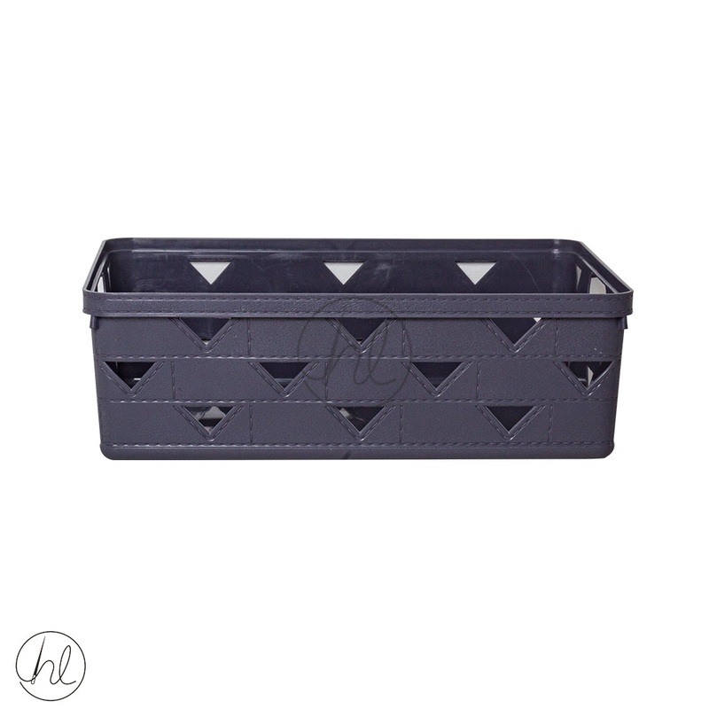 BASKET STORAGE TRIANGLE FLAT DARK GREY ABY-4549
