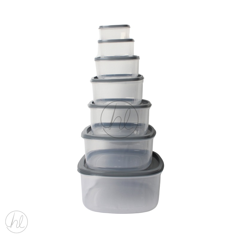 CONTAINER RAINBOW 7PIECE  GREY FREE