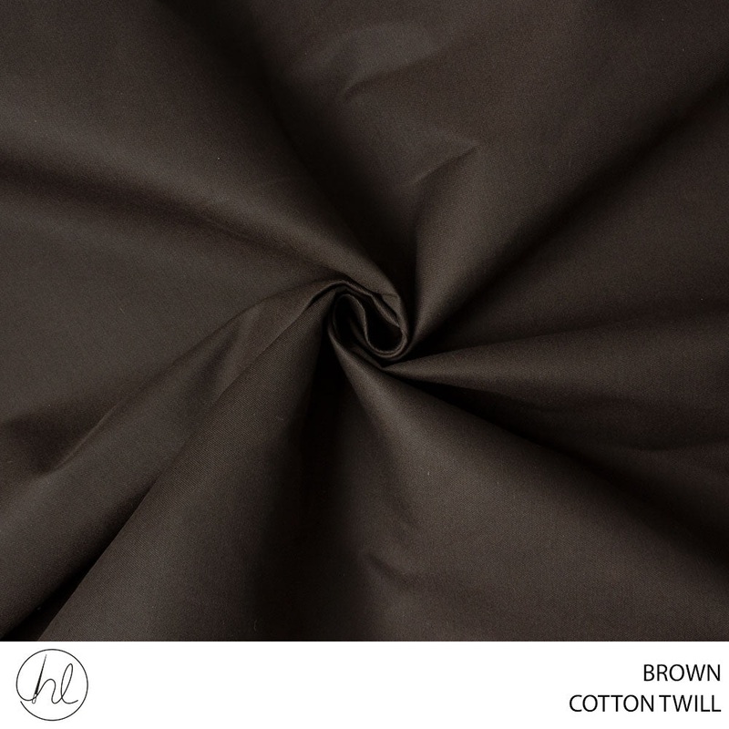 COTTON TWILL PD BROWN 150CM  ROLL 001 1
