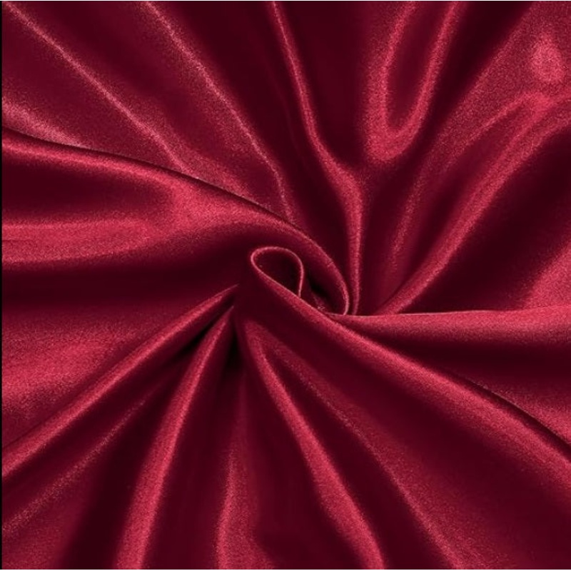 Crepe Satin in Burgundy