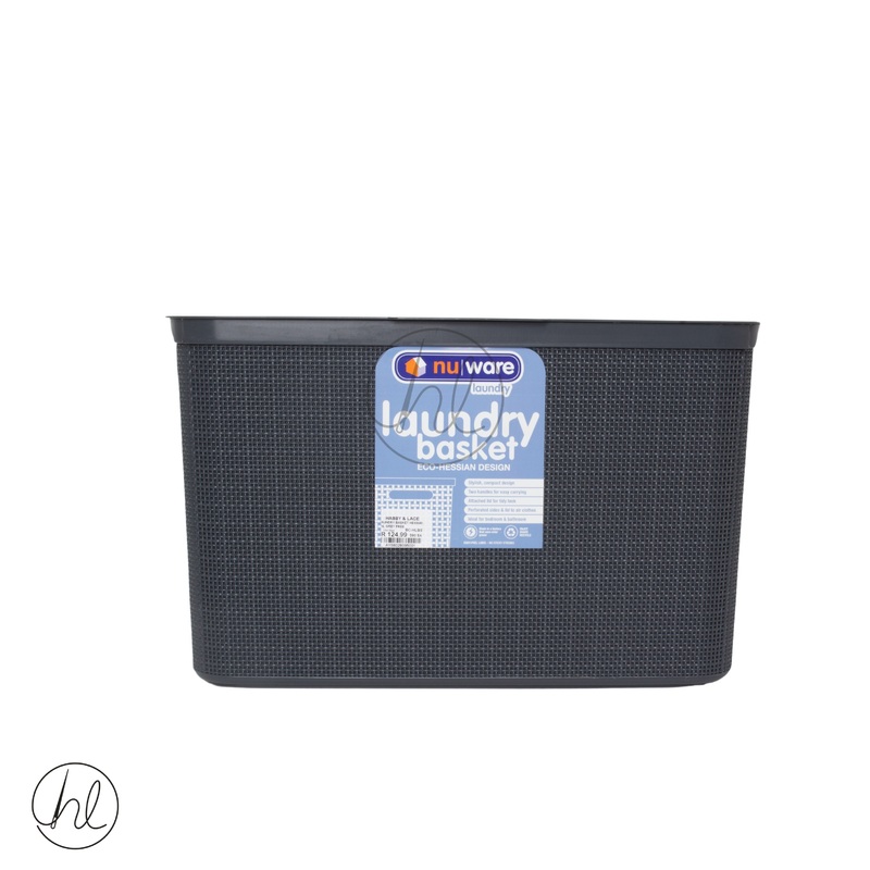 Laundry Basket Hessian 5L Grey