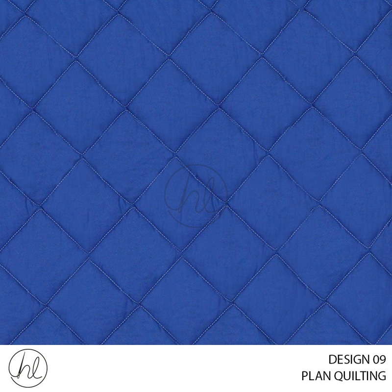 PLAIN QUILTING DESIGN 09 ROYAL BLUE 235CM WIDE PER M