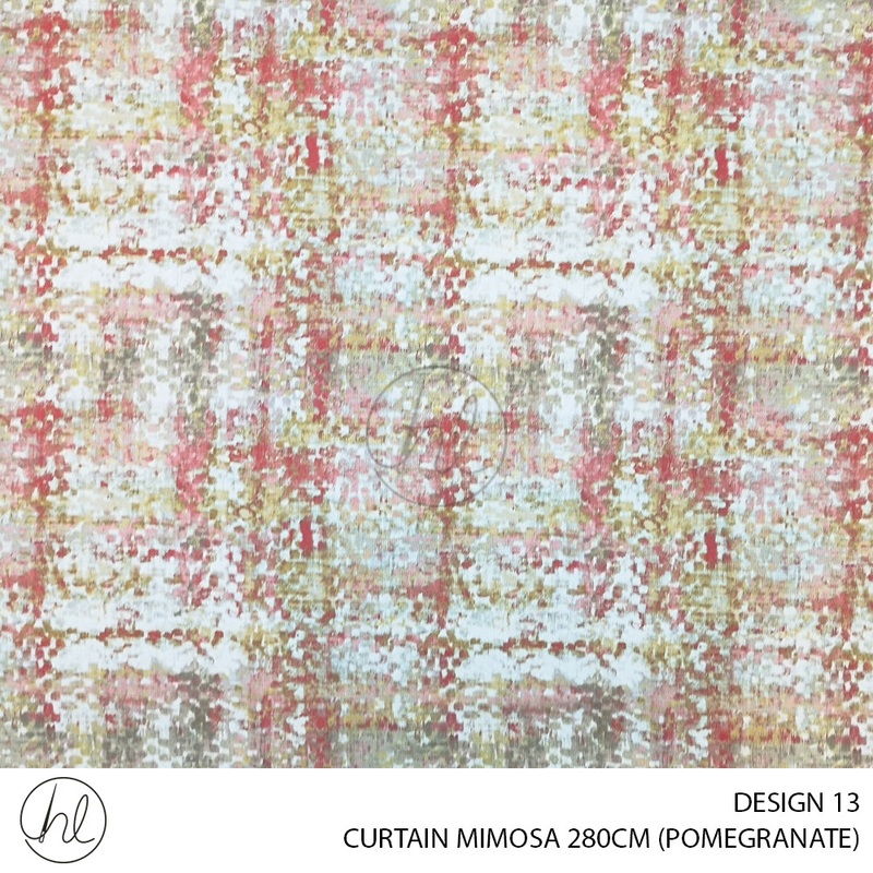 PRINTED COTTON MIMOSA PER M DESIGN 13 POMEGRANATE 280CM WIDE