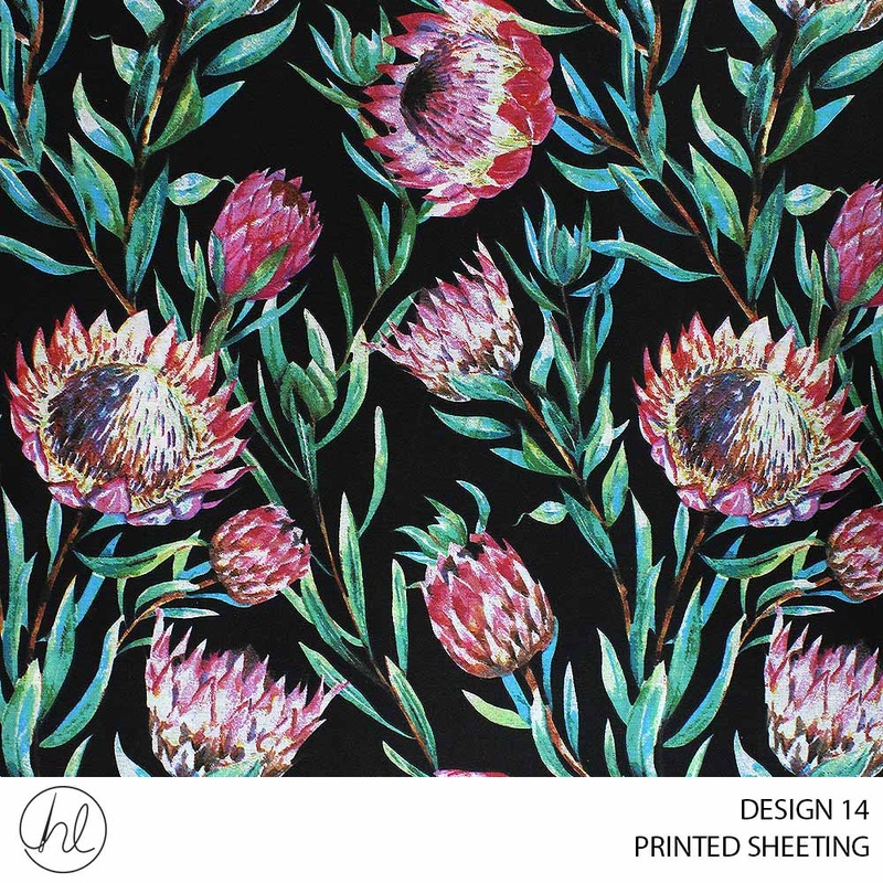 PRINTED SHEETING DESIGN 14 235CM PER M PROTEA