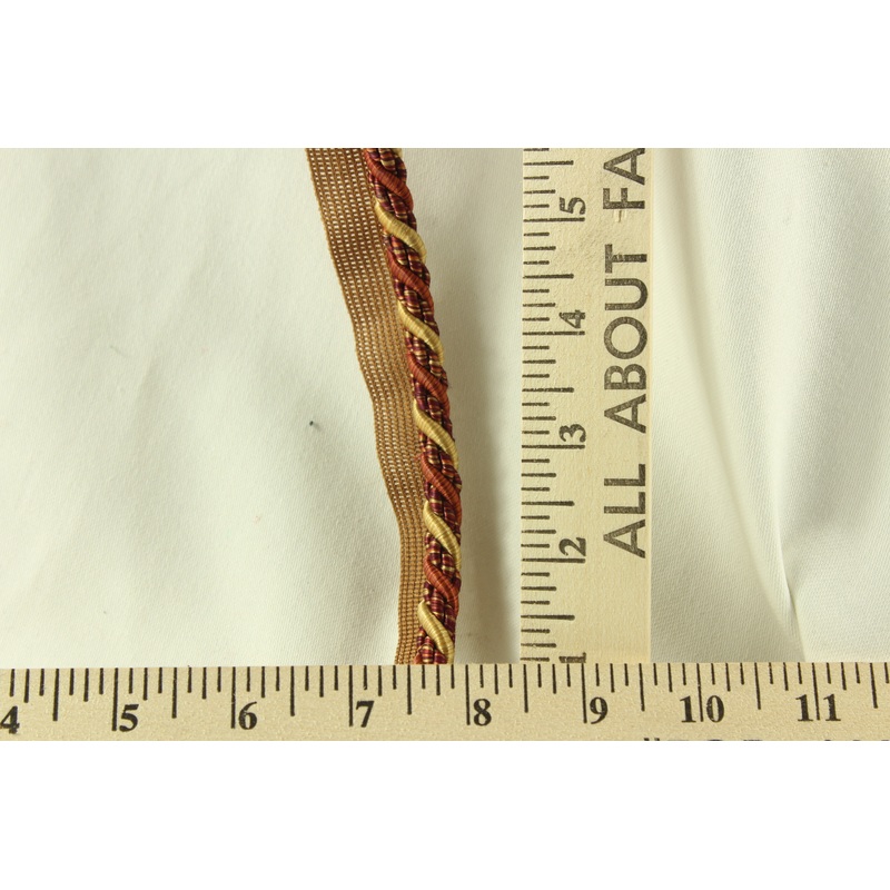 Richloom Twisted Lip Cord Trim - 1/4" in Toasted Brownstone