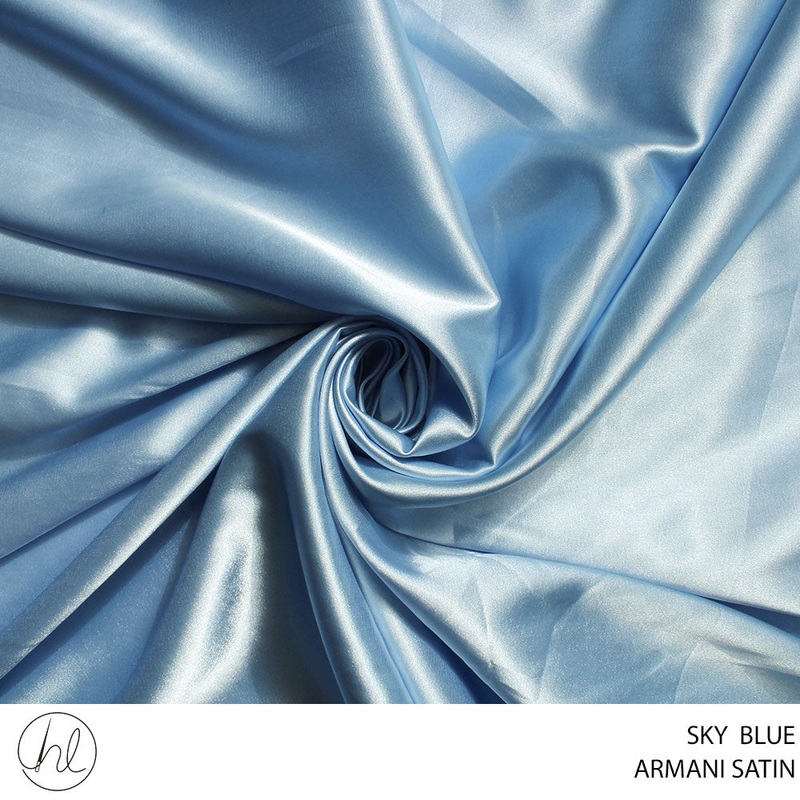 SATIN ARMANI 150CM SKY BLUE ROLL ROLL 001
