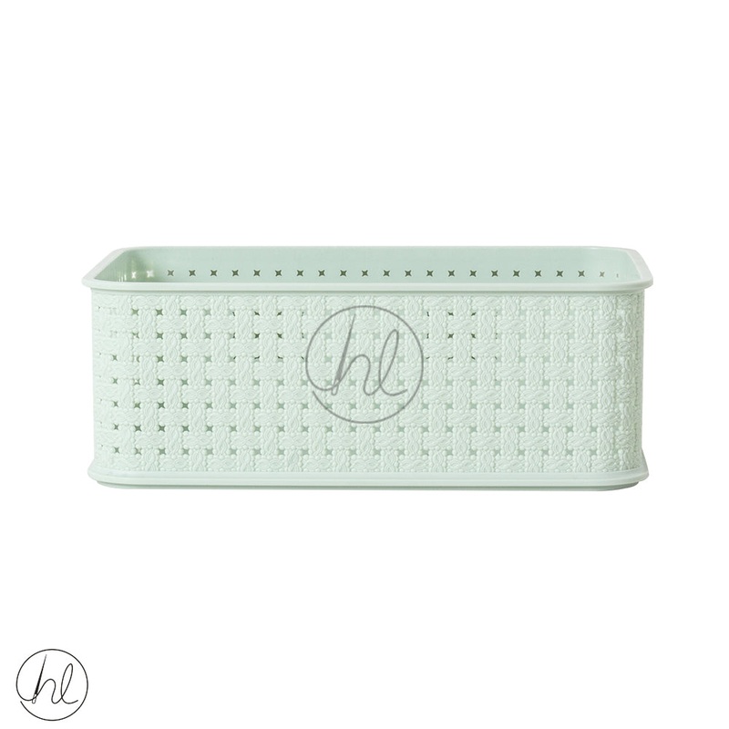 STORAGE BASKET STACKABLE550MINT GREEN ABY-4884