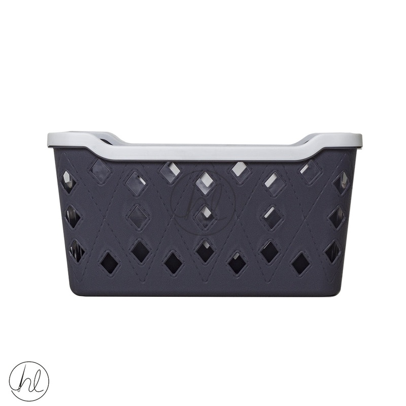 BASKET STORAGE DIAMOND CURVE DARK GREY ABY-4547