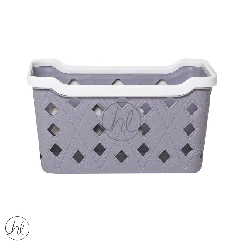 BASKET STORAGE  DIAMOND CURVE LIGHT GREY  ABY-4545