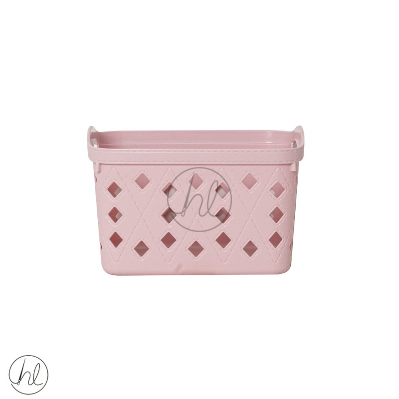 BASKET STORAGE WITH HANDLE  550 PINK ABY-4906