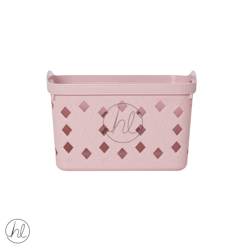 BASKET STORAGE WITH HANDLE  550 PINK ABY-4907