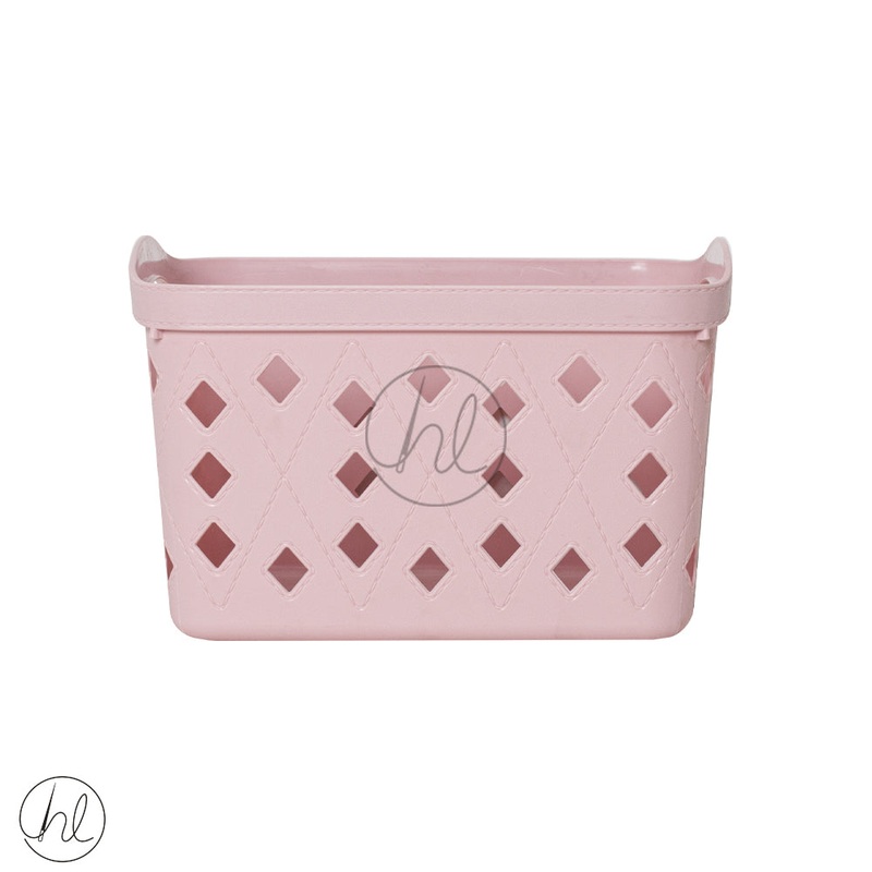 BASKET STORAGE WITH HANDLE  550 PINK ABY-4908