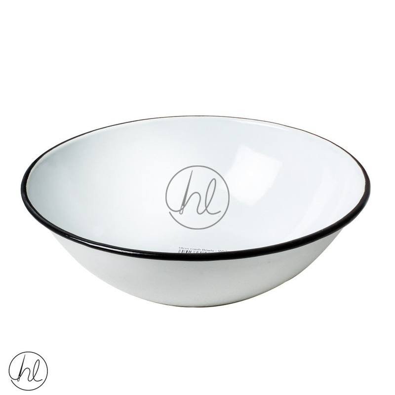ENAMEL CASH BASIN WE11118 WHITE 18CM