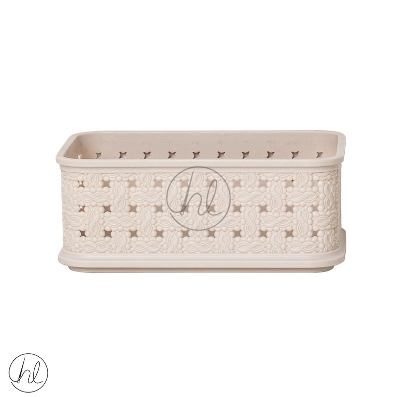 STORAGE BASKET STACKABLE 550PINK ABY-4879