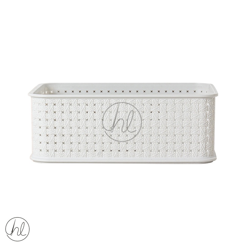 STORAGE BASKET STACKABLE550GREY ABY-4884