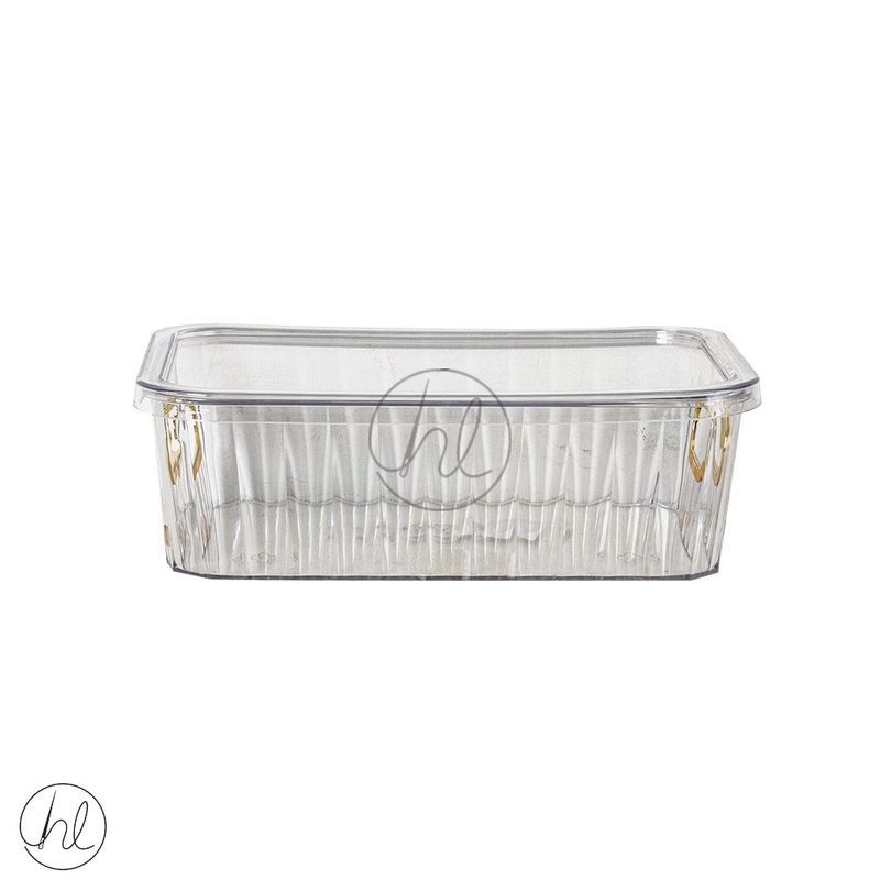 STORAGE BOX WITH HANDLE AND LID 550 CLEAR ABY-4814