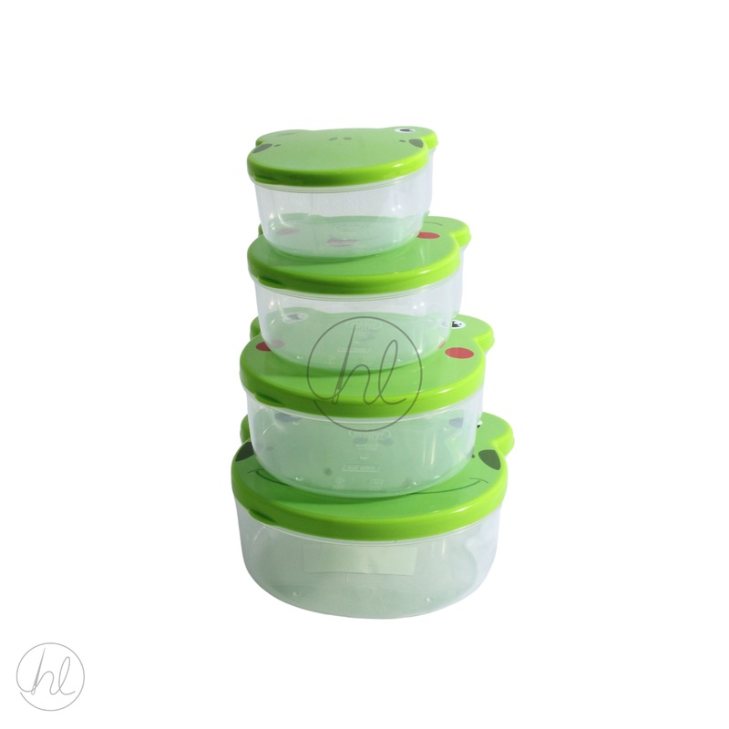 ZOO STORAGE BOX FROG 4PC 1
